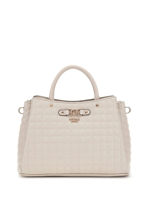 GUESS NADIRA Sac à main matelassé avec bandoulière taupe clair - Sacs pour Femme
