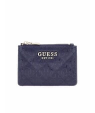 GUESS IDRA Porte-cartes plat avec fermeture &eacute;clair minuit - Portefeuilles Femme - 1