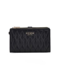 GUESS VALLA grand portefeuille matelass&eacute; NOIR - Portefeuilles Femme - 1