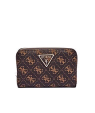 GUESS LAUREL 2 Portefeuille zipp&eacute; de taille moyenne avec logo 4G marron - Portefeuilles Femme - 1