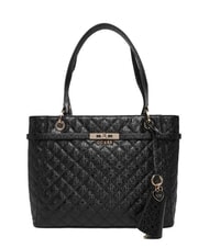 GUESS IDRA Sac cabas matelass&eacute; &agrave; bandouli&egrave;re NOIR - Sacs pour Femme - 1