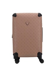 GUESS WILDER 28 Grand chariot logo taupe fonc&eacute; - Valises Rigides - 1