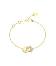 GUESS BLOOMING SUMMER Bracelet &agrave; deux cercles entrelac&eacute;s or jaune - Bracelets - 1