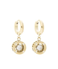 GUESS SOLITAIRE Boucles d'oreilles cr&eacute;oles pendantes or jaune - Boucles d'oreilles - 1