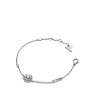 GUESS LA FLEUR Bracelet orn&eacute; d'une breloque fleur et de cristaux ARGENT - Bracelets - 1