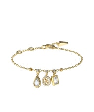 GUESS 4G LIGHT Bracelet &agrave; trois breloques or jaune - Bracelets - 1