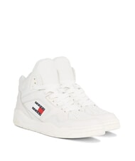 TOMMY HILFIGER TJW NEW BASKET MC Baskets en cuir &eacute;cru - Chaussures Femme - 1