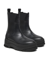 TOMMY HILFIGER TH JEANS  Bottines hautes en cuir - Chaussures Femme