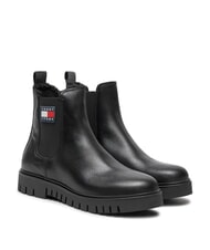 TOMMY HILFIGER TH JEANS bottines en cuir - Chaussures Femme