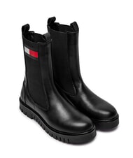 TOMMY HILFIGER TH JEANS bottines en cuir - Chaussures Femme