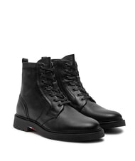 TOMMY HILFIGER HILFIGER COMFORT Bottines en cuir &agrave; lacets avec fermeture &eacute;clair noir - Chaussures Homme - 1