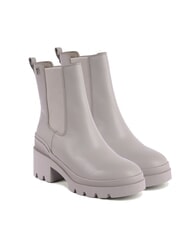 TOMMY HILFIGER TH Bottines en cuir &agrave; talon moyen - Chaussures Femme