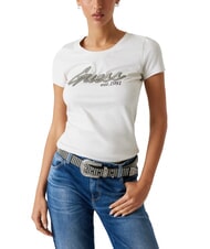 GUESS HOT FIX T-shirt en coton pierre en sourdine - T-shirt - 1