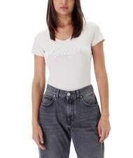GUESS SCRIPT T-shirt &agrave; manches courtes pierre en sourdine - T-shirt - 1