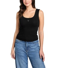 GUESS TRIANGLE PATCH d&eacute;bardeur jetbla - T-shirt - 1