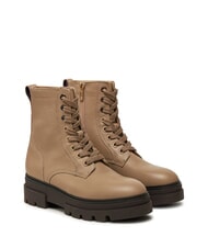 TOMMY HILFIGER BICOLOR Bottes en cuir &agrave; lacets - Chaussures Femme
