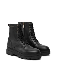 TOMMY HILFIGER BICOLOR Bottes en cuir &agrave; lacets - Chaussures Femme