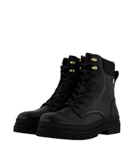 TOMMY HILFIGER CLEATED LACE-UP Bottines &agrave; lacets avec col rembourr&eacute; noir - Chaussures Femme - 1