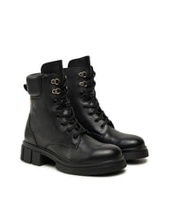 TOMMY HILFIGER LACE -UP BIKE Bottes en cuir &agrave; lacets - Chaussures Femme