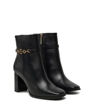 TOMMY HILFIGER TH CHAIN bottines en cuir noir - Chaussures Femme - 1
