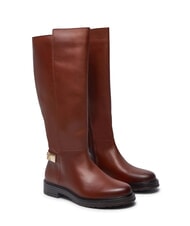 TOMMY HILFIGER TH Bottes en cuir Allti brun cognac - Chaussures Femme - 1