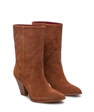 TOMMY HILFIGER MID COWBOY Bottes texanes en daim brun - Chaussures Femme - 1