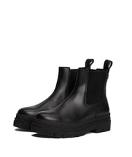 TOMMY HILFIGER TH bottines Chelsea en cuir noir - Chaussures Femme - 1