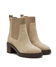 TOMMY HILFIGER FLAG MID HEEL bottines en daim - Chaussures Femme