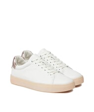 CALVIN KLEIN CUPSOLE LACE UP PEARL Baskets en cuir blanc - Chaussures Femme - 1