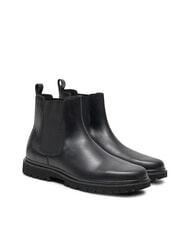 CALVIN KLEIN CK JEANS Bottines Chelsea en cuir noir - Chaussures Homme - 1