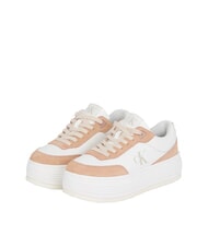 CALVIN KLEIN BOLD FLATF LOW LACE Baskets blanc - Chaussures Femme - 1