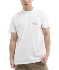 GUESS SCRIPT LOGO T-shirt imprim&eacute; &agrave; manches courtes blanc pur - T-shirt - 1