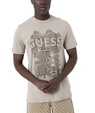 GUESS FLOCK T-shirt &agrave; manches courtes coupe classique - T-shirt
