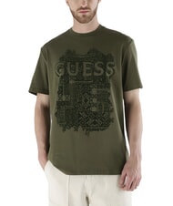 GUESS FLOCK T-shirt &agrave; manches courtes coupe classique - T-shirt