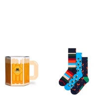 HAPPY SOCKS WURST AND BEER Coffret cadeau 3 paires de chaussettes multicolore - Chaussettes pour hommes - 1