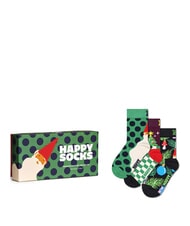 HAPPY SOCKS KIDS PRESENTS UNDER THE TREE Coffret cadeau 3 paires de chaussettes multicolore - Chaussettes unisexes - 1