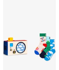 HAPPY SOCKS KIDS CAMERA Coffret cadeau 3 paires de chaussettes 6000 - Chaussettes unisexes - 1