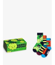 HAPPY SOCKS KIDS PEEK-A-BOO Coffret cadeau 3 paires de chaussettes multicolore - Chaussettes unisexes - 1