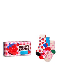 HAPPY SOCKS KIDS FRUITS & BERRIES Coffret cadeau 3 paires de chaussettes - Chaussettes unisexes
