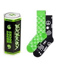 HAPPY SOCKS ENERGY DRINK Coffret cadeau 2 paires de chaussettes vert - Chaussettes pour hommes - 1