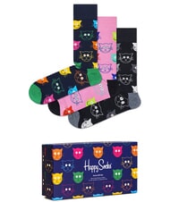 HAPPY SOCKS BLACK AND WHITE Coffret cadeau de 3 paires de chaussettes - Chaussettes Femme