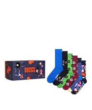 HAPPY SOCKS 7 DAYS Coffret cadeau de 7 paires de chaussettes marine - Chaussettes pour hommes - 1
