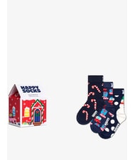 HAPPY SOCKS HOLIDAY KIDS Coffret cadeau 3 paires de chaussettes - Chaussettes unisexes