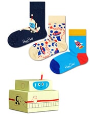 HAPPY SOCKS KIDS ASTRONAUT Coffret cadeau 3 paires de chaussettes - Chaussettes unisexes