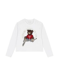 GUESS KIDS T-shirt &agrave; manches longues avec un ours en peluche - Tee-shirt enfant