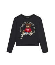 GUESS KIDS T-shirt &agrave; manches longues avec un ours en peluche jetbla - Tee-shirt enfant - 1