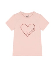 GUESS KIDS MINI ME T-shirt en coton &agrave; paillettes - Tee-shirt enfant
