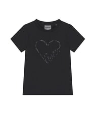 GUESS KIDS MINI ME T-shirt en coton &agrave; paillettes - Tee-shirt enfant