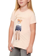 GUESS KIDS T-shirt imprim&eacute; rose b&eacute;at - Tee-shirt enfant - 1