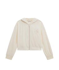GUESS KIDS Sweat &agrave; capuche zipp&eacute; pour filles cremwhi - B&eacute;b&eacute; Sweat - 1
